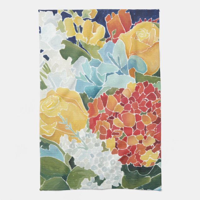 Midnight Florals II Towel (Vertical)