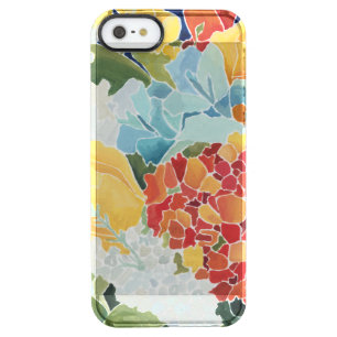 Midnight Florals II Clear iPhone SE/5/5s Case