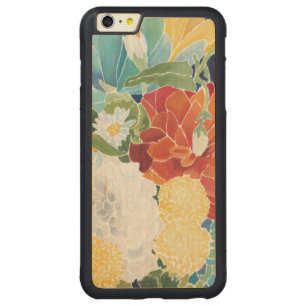 Midnight Florals III Carved Maple iPhone 6 Plus Bumper Case