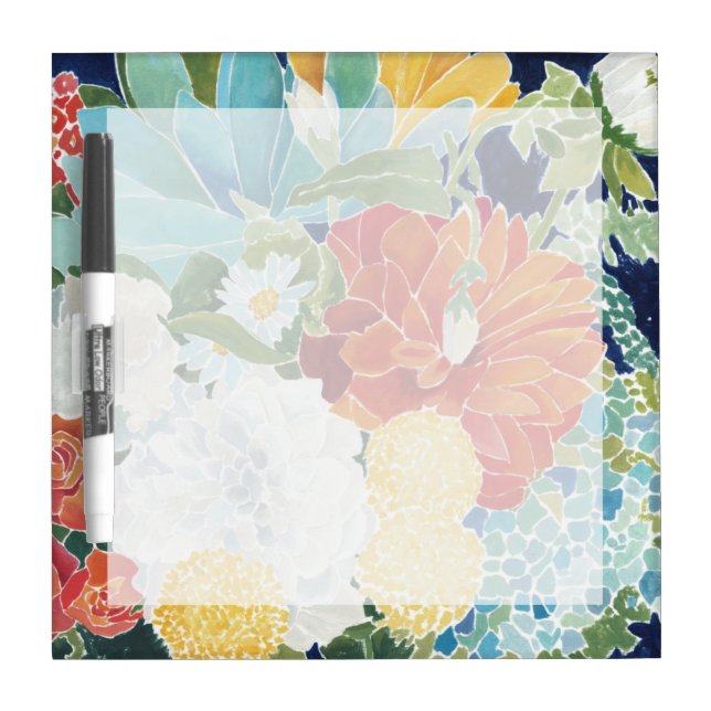 Midnight Florals III Dry-Erase Board (Front)