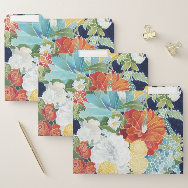 Midnight Florals III File Folder (Set)
