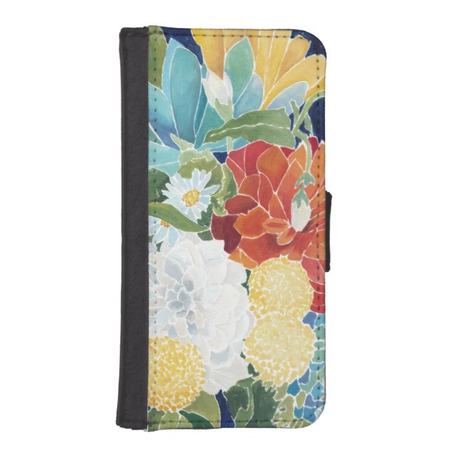 Midnight Florals III iPhone Wallet Case (Front)