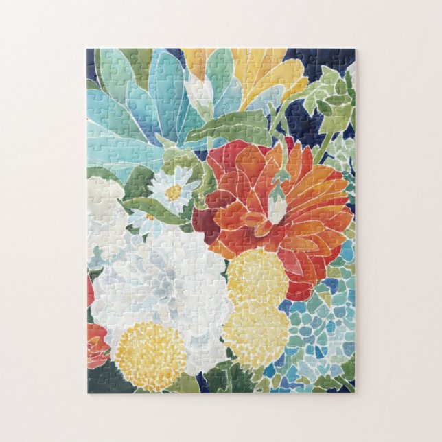 Midnight Florals III Jigsaw Puzzle (Vertical)