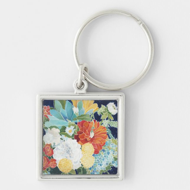 Midnight Florals III Keychain (Front)