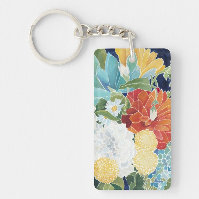 Midnight Florals III Keychain (Front)