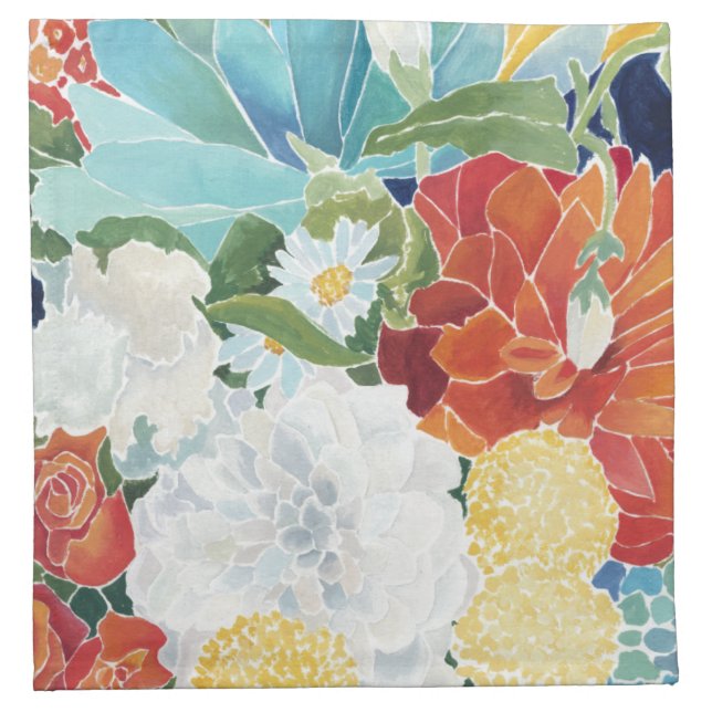 Midnight Florals III Napkin (Front)