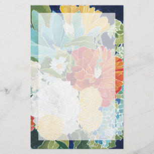 Midnight Florals III Stationery
