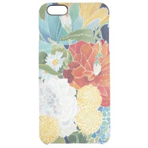 Midnight Florals III Clear iPhone 6 Plus Case