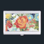 Midnight Florals IV Business Card Case<br><div class="desc">Floral</div>