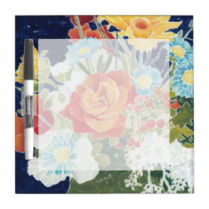 Midnight Florals IV Dry-Erase Board