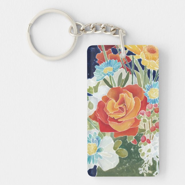 Midnight Florals IV Keychain (Front)