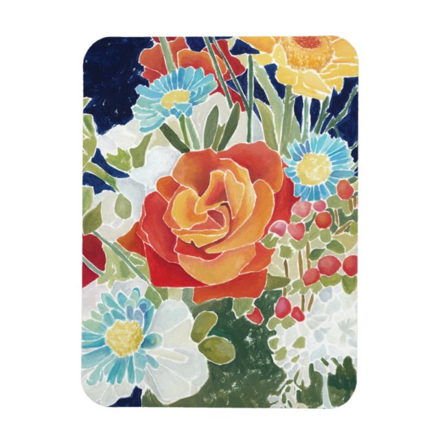 Midnight Florals IV Magnet (Vertical)