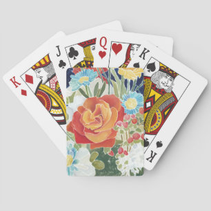 Midnight Florals IV Poker Cards