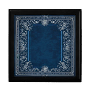 Midnight Flourish Custom Keepsake Gift Box