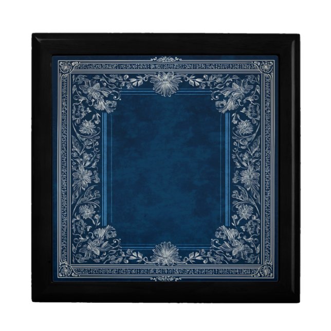 Midnight Flourish Custom Keepsake Gift Box (Front)