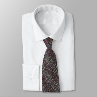 Midnight Flowers Pattern Neck Tie