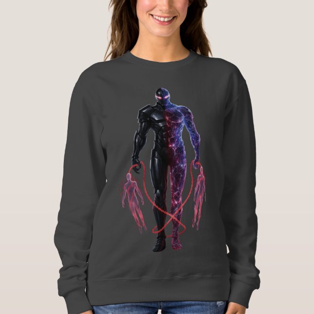 Midnight Force Aesthetic Dark Energy Hero Sweatshirt (Front)
