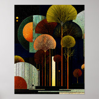 Midnight Forest  #11 - 4x5 Digital Download Poster