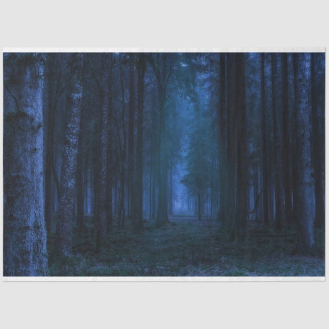 Midnight Forest Decoupage Tissue Paper (Front)