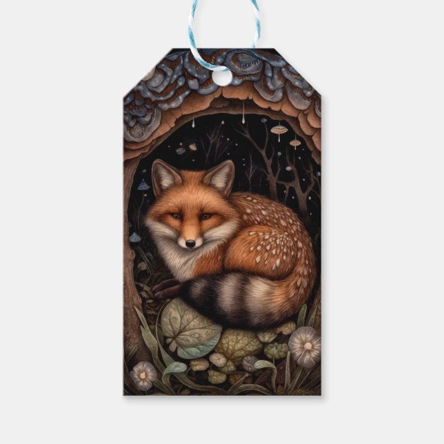 Midnight Fox Gift Tag (Front)