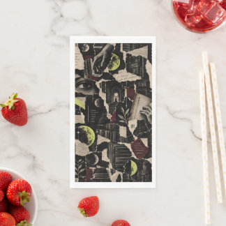 Midnight Fragments – Gothic Editorial Pattern Paper Guest Towels