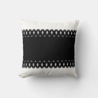Midnight Frame Throw Pillow