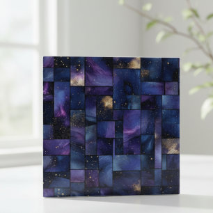 Midnight Galaxy Stars Mosaic Ceramic Tile