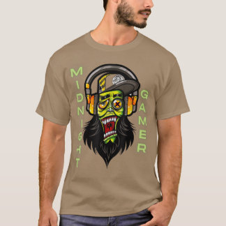 MIDNIGHT GAMER, VIDEO GAMER, VIDEO PLAYER, GAMER  T-Shirt