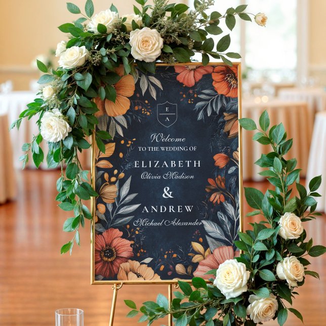 Midnight Garden Baroque Wedding Foam Board (Creator Uploaded)