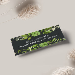 Midnight Garden Bridal Registry Insert Card Mini