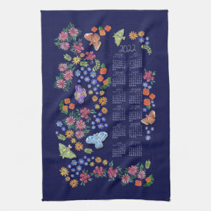 Midnight Garden Calendar Towel