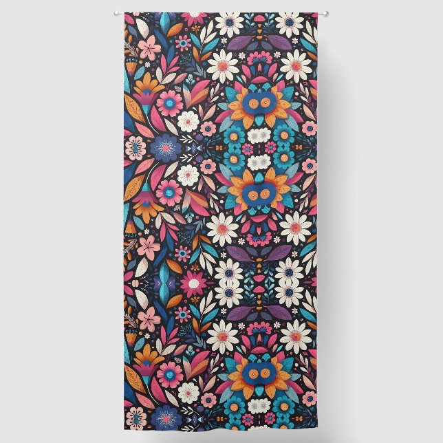 Midnight Garden Curtain Panel (Front)