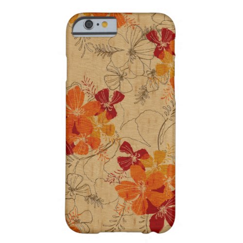 Midnight Garden Hawaiian Faux Wood Barely There iPhone 6 Case