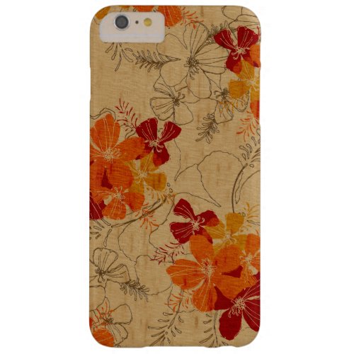 Midnight Garden Hawaiian Faux Wood Barely There iPhone 6 Plus Case