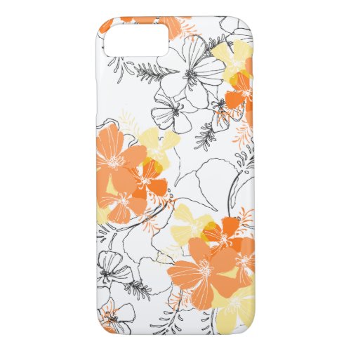 Midnight Garden Hawaiian Hibiscus Floral iPhone 87 Case