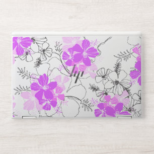 Midnight Garden Hawaiian Hibiscus HP Laptop Skin