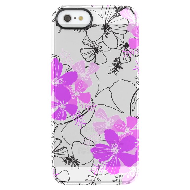 Midnight Garden Hawaiian Hibiscus Uncommon iPhone Case (Back)