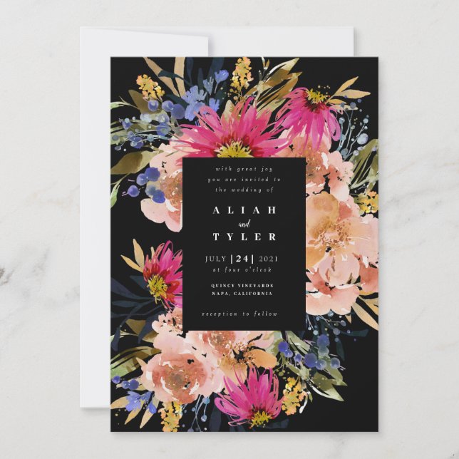 Midnight Garden Invitation (Front)