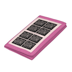 Midnight Garden Line Soft Pink Trifold Wallet