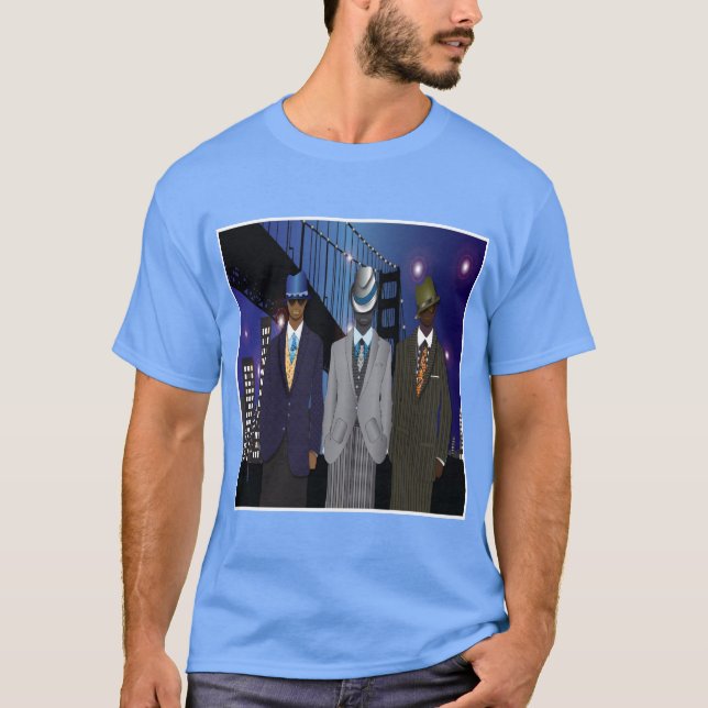  "Midnight Gents" Urban Style T-Shirt (Front)