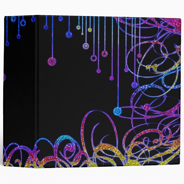Midnight Glitter Binder (Front/Spine)