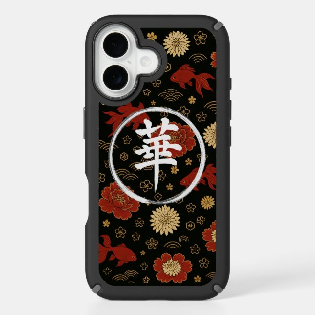 Midnight Goldfish Garden Speck iPhone Case (Front)