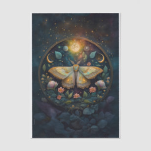 Midnight Gossamer Wings, Moth & Moon Tissue Paper