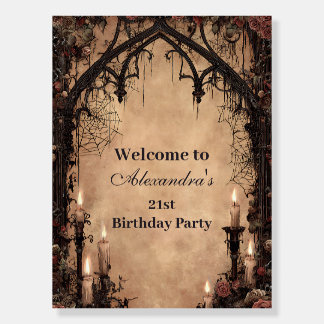 Midnight Gothic Cathedral Birthday Foam Board