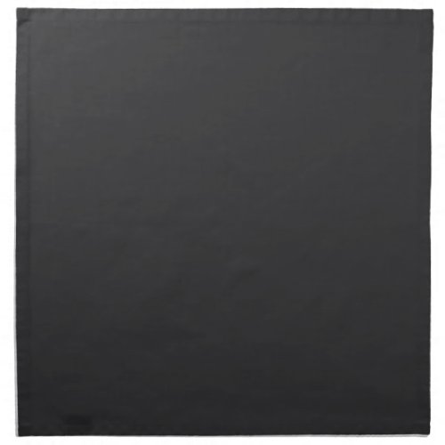 Midnight Gray Solid Color Pairs Black 153_19_00 Cloth Napkin