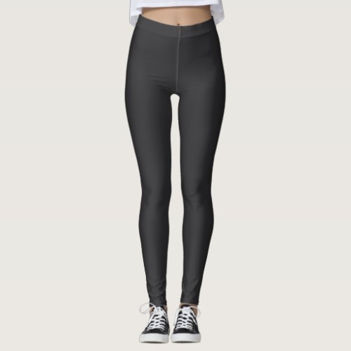 Midnight Gray Solid Color Pairs Black 153_19_00 Leggings