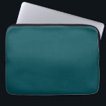 Midnight Green Solid Color Laptop Sleeve<br><div class="desc">Midnight Green Solid Color</div>