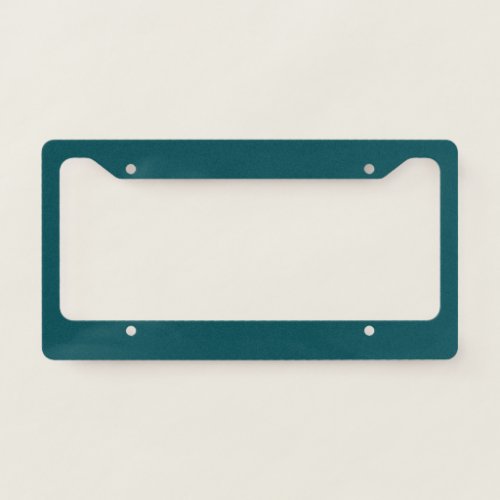 Midnight Green Solid Color License Plate Frame