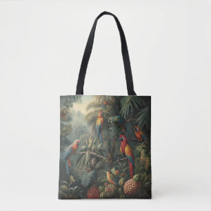 Midnight Harvest Canopy All Over Print Parrot  Tote Bag