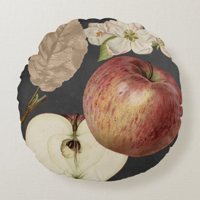 Midnight Harvest II Round Pillow (Front)